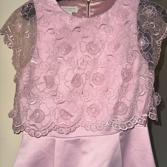 Ted Baker Pink Floral Lace Kids Dress Ted Baker Pink Floral Lace Kids Dress